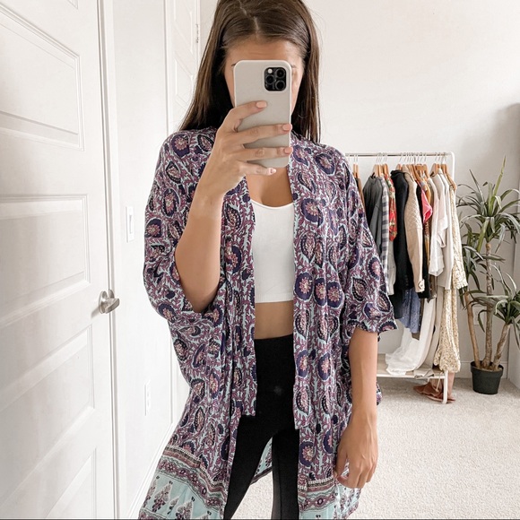 Arnhem Jackets & Blazers - Arnhem Kimono Sky Day Dreamer Purple Blue